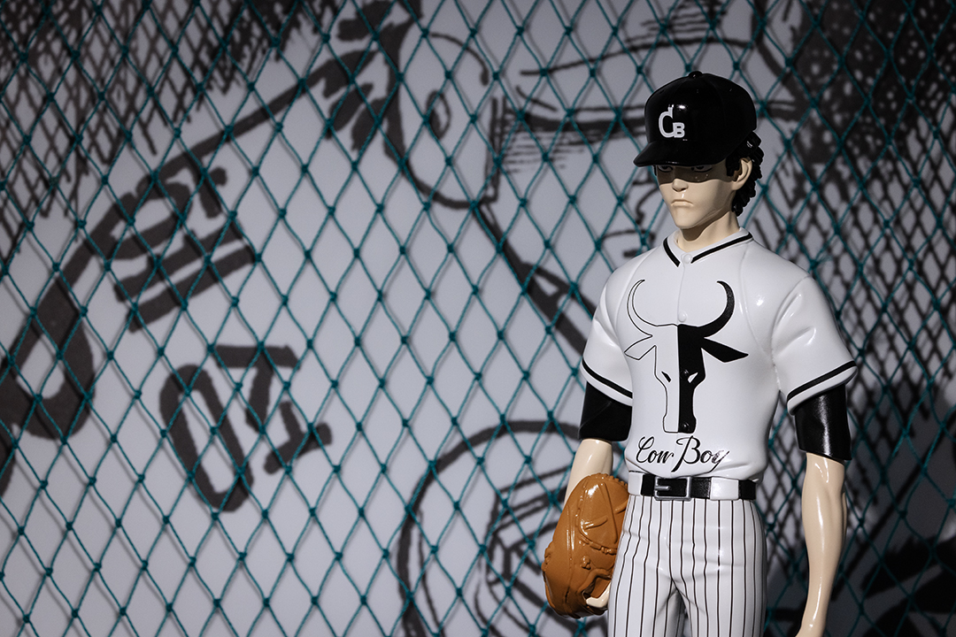 <공포의 외인구단> 투수 까지(오혜성)의 피규어.