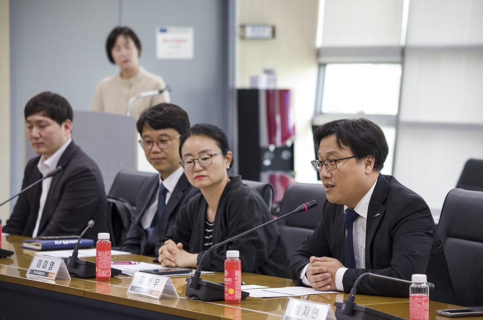 지상우 한국지질자원연구원 정책기획본부장이 업무협약 소감을 밝히고 있다.