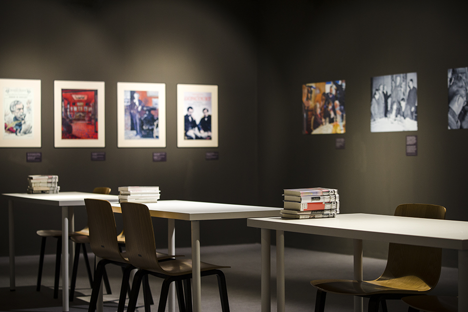 에드몽 드 공쿠르와 공쿠르상 창립을 설명하는 공간.