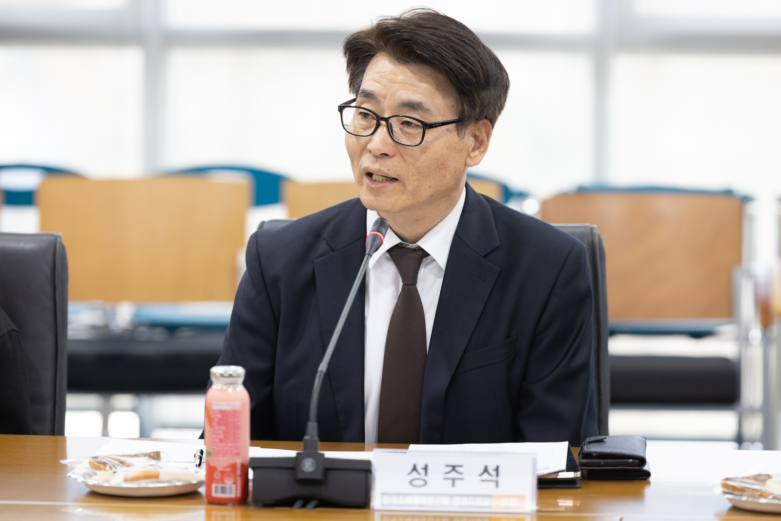 성주석 한국조세재정연구원 경영지원실장이 소감을 밝히고 있다. 
